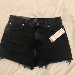 NWT UO BDG girlfriend high rise jean shorts black 26